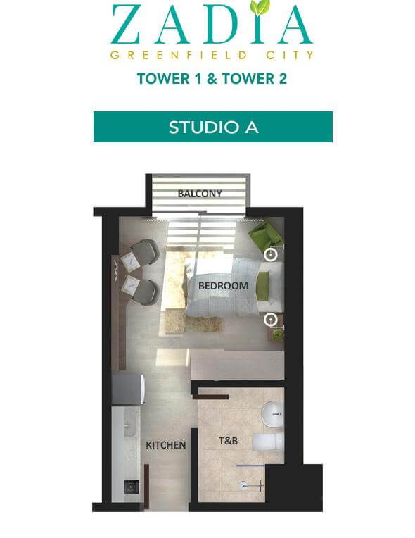 Zadia Tower 1 and Two 2 (Studio A)
