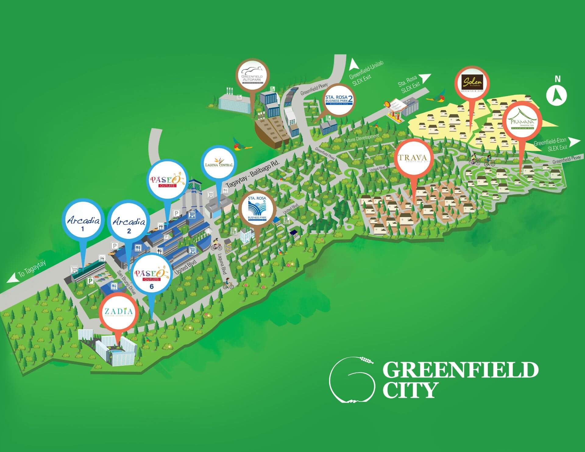 Greenfield City Map