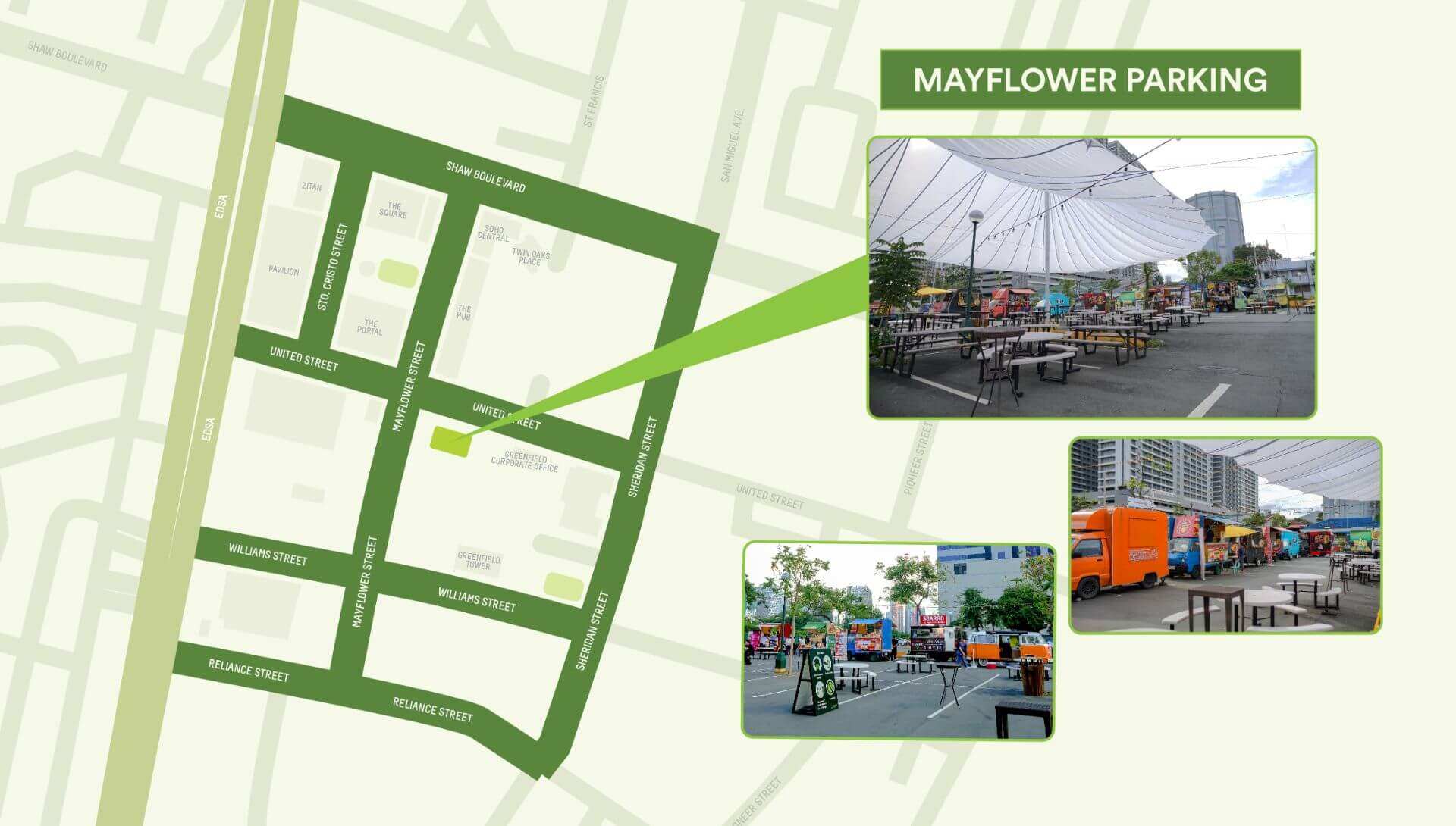 Map Mayflower Parking