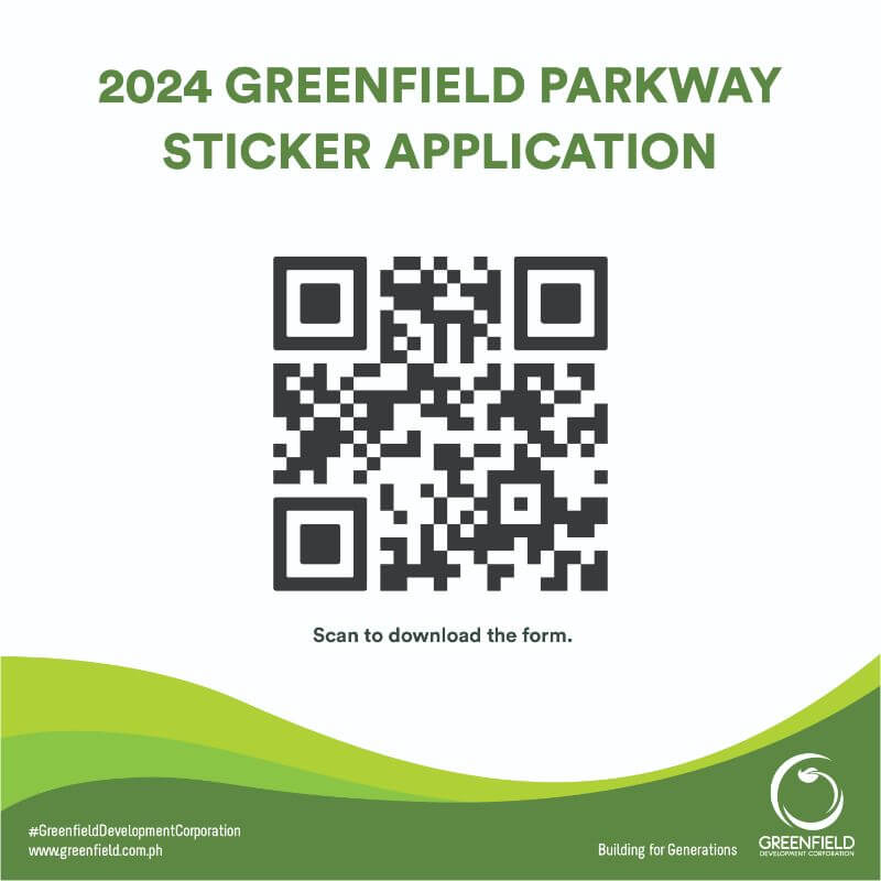 Greenfield 2024 Parkway Sticker Application QR Code