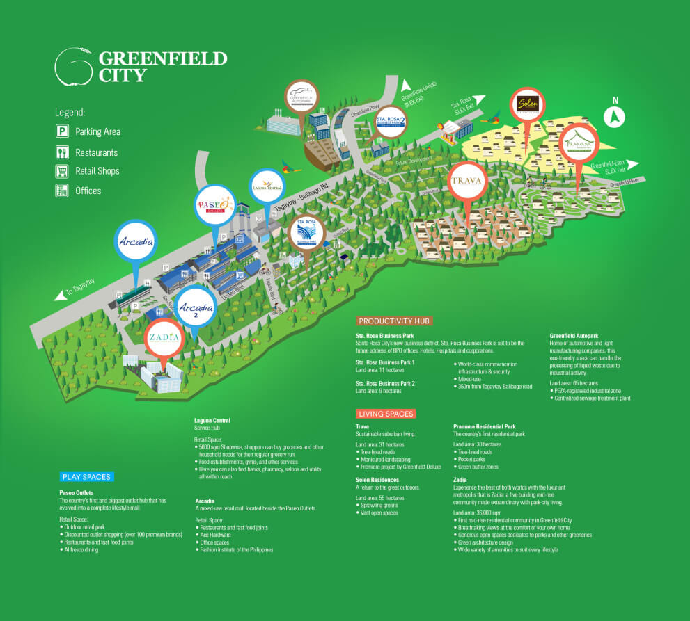 Greenfield City Map