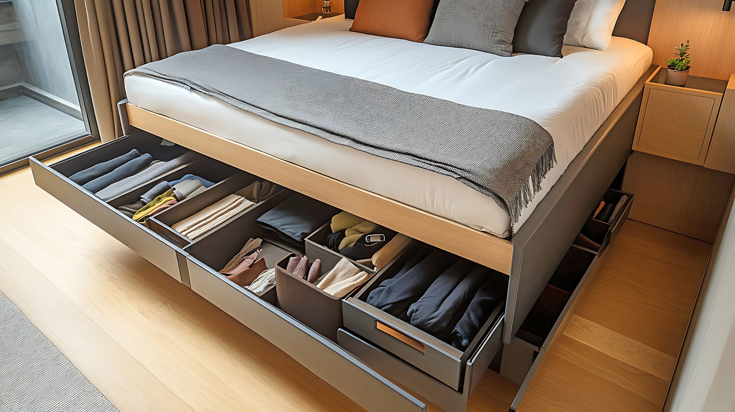 greenfield storage hacks for condo bedrooms