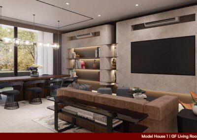 model house 1 - living room